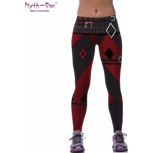 Women Sport Leggings Cosplay Joker Print 3D Workout Sportwear High Waist Gym Pant Skinny Running Capris Fitness Jogging Jeggings