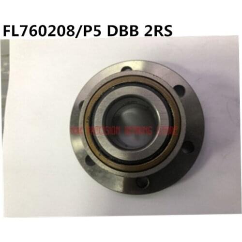 1 Pcs Fl760208/p5 Dbb 2rs With Flanged Screw Rod Paired Integral Bearing Cnc Precision Machine Tool Rodamientos Rounded