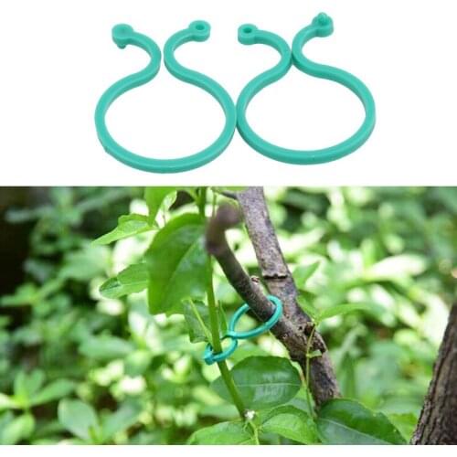 50/100 Pcs Garden Plant Holder Trellis Clip Garter Plants Clip For Vine Vegetable New Tomato Growing Upright Garden Plant Stand
