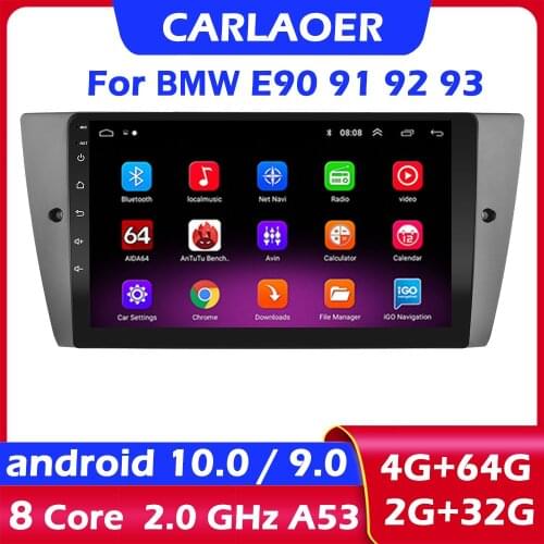 CAR Android 10 Multimedia Radio Player For BMW E90/E91/E92/E93 3 Series GPS Navigation stereo Audio head unit 1 Din 2DIN NO DVD