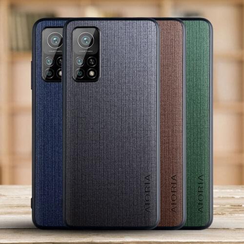 Fabric Texture Case for Xiaomi Mi 10T Pro 10T Lite Cross pattern Soft Back Cover Coque for Xiaomi Mi 10T Case funda cape