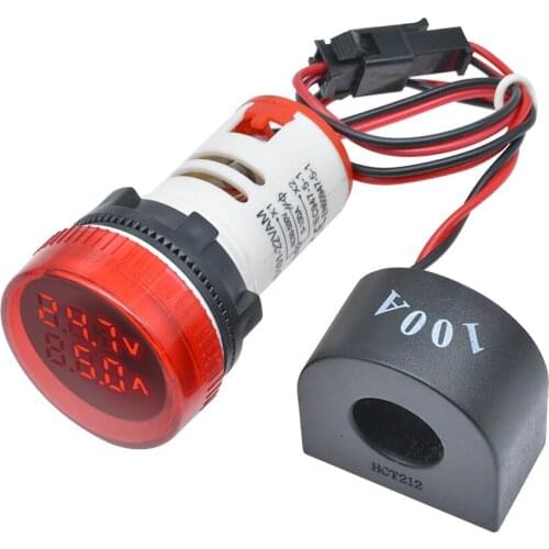 AC 50-500V 0-100A Digital Voltmeter Ammeter 110V 220V Voltage Current Meter Volt Amp Tester Detector Indicator Voltammeter