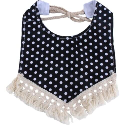 Baby Bibs Soft Pure Cotton Bibs Burp Cloths Saliva Towel Tassel Apron For Children Toddler Drool Scarf Baby Apparel Accessories