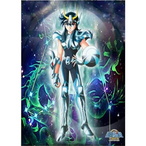 DIY 5D Diamond Painting Saint Seiya Anime Poster Home Decoration Diamond Embroidery Round Mosaic Needlework Gift FH328