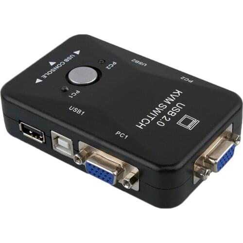 Two-in and One-out Switch USB 2 Port Printer Sharing Device Computer Switcher EM88