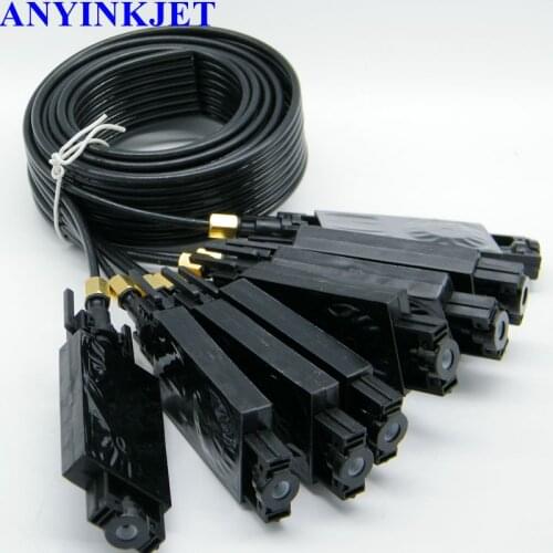 DX5 UV ink Damper JV33 JV5 UV Damper with hose tube with Screw O ring 2 Meter 8 Line Ink Tube for dx5 printhead printer