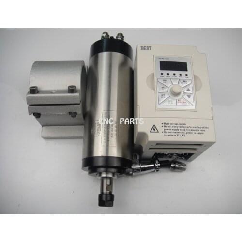 CNC milling spindle ER16 1.5KW water cooling spindle +spindle support + 1.5kw inverter