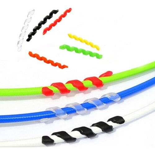 Hot Sale 5 PCS/Set Bicycle Brake Cable Shift Cable Housing Protector Bike Frame Guard Cycling Line Pipe Wrap Spiral Screw Sleeve