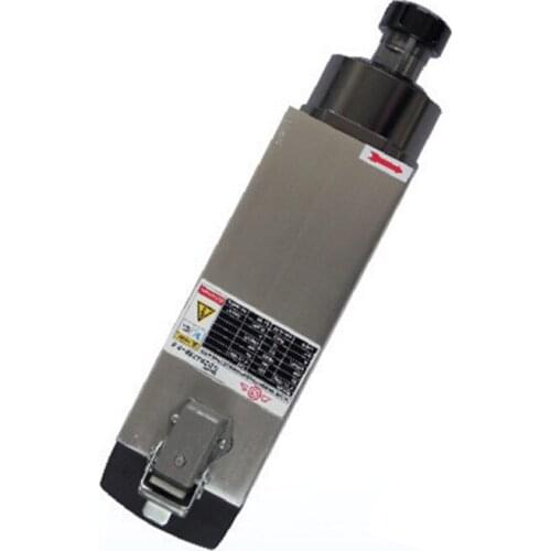 10HP 7.5KW 18000rpm ER32 Square Woodworking AC Spindle motor 4 bearings 120*103 380V 15.5A 300Hz air cooling CNC Router