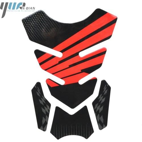 FOR honda CB599 CB600 F2,F3,F4,F4i CBR900RR Red Black Motorcycle MOTO Decal Gas Oil Fuel Tank Pad Protector Skull Racing Sticker