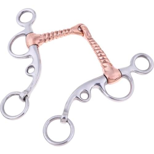Stainless Steel Horse Snaffle Tack with Copper Screw Joint Mouth Equestrian