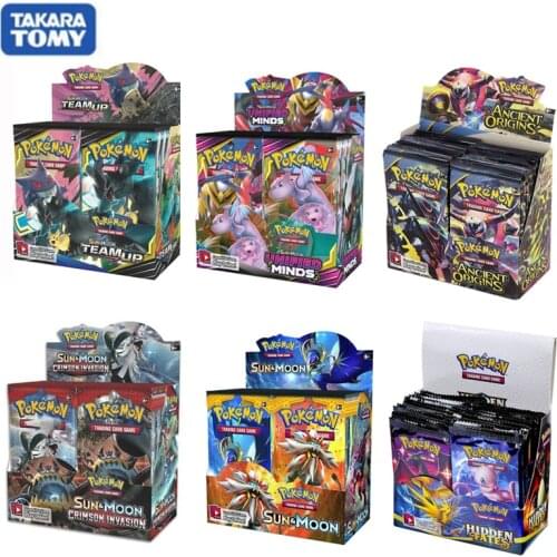 New 324Pcs/Box Pokemon Cards Sword&Shield Sun&Moon XY All Latest Versions 36 Pack Booster Box Collectible Toys
