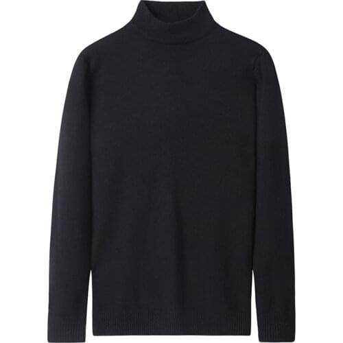 2020 autumn and winter half turtleneck sweater mens new knit sweater sweater mens bottoming shirt