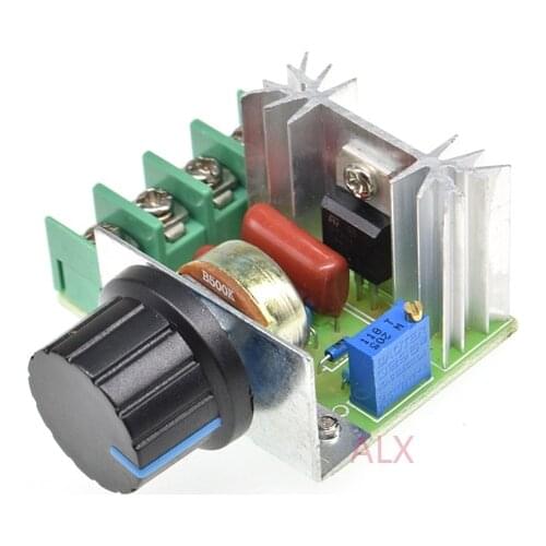 PWM 2000W high power MOTOR SPEED CONTROLLER SCR Voltage regulator Dimming Dimmers Thermostat module AC 50 220v 25A Adjustable