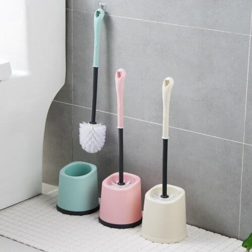Floor type toilet brush holder set household plastic bathroom cleaning brush removable long handle toilet brush mx12051453