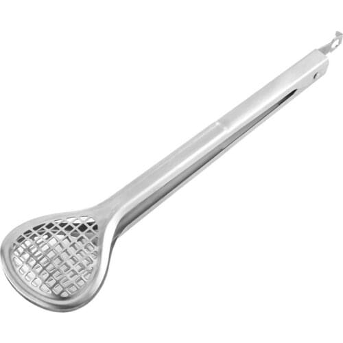 Stainless Steel Wide Grill Serving Food Tongs Kitchen Spatula Tongs For Cooking BBQ Tongs Clips With Holes