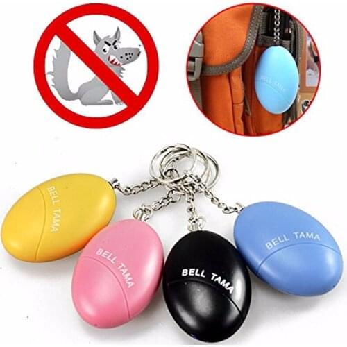10pcs Self Defense Alarm 120dB Egg Shape Girl Women Security Protect Alert Personal Safety Scream Loud Keychain Emergency Alarm