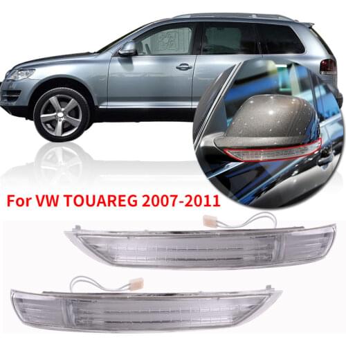 CAPQX 2PCS Door outside Rear view mirror LED turn signal lamp light For Volkswagen VW TOUAREG 2007 2008 2009 - 2011 7L6 949 102