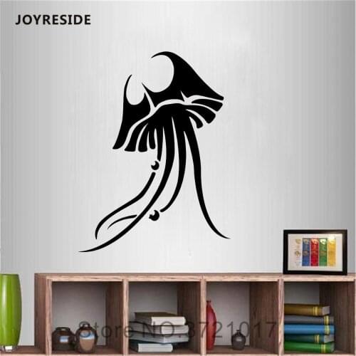 JOYRESIDE Jellyfish Tentacles Wall Deep Sea Ocean Decals Vinyl Sticker Design Interior Bedroom Bathroom Decoration Mural A1628
