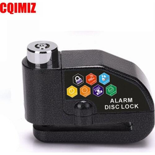 Motorbike Disc Lock With 100DB Alarm Motorcycle Mountain Bicycle Pit Bike Scooter Anti-theft Disc Brake Wheel Alarm Lock