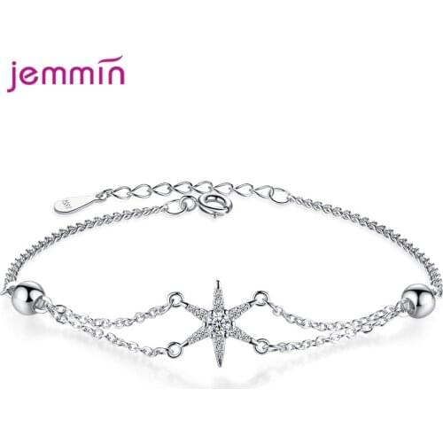 2020 New Fashion 925 Sterling Silver Geometric Bracelet For Women Birthday Party Gifts Cubic Zirconia Jewelry Wholesale