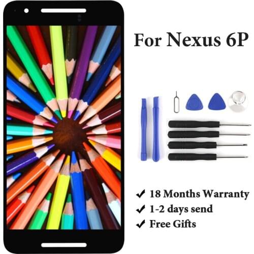 For 5.7'' Huawei Honor Google Nexus 6P LCD Touch Screen Assembly Black Display Replacement with Free Gifts