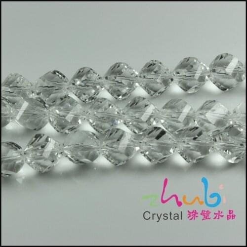 ZHUBI 95Pcs 4MM AAA High Quality Twist Glass Bead Charms Faceted Crystal Loose Beads Craft DIY Bracelet Making Accessories