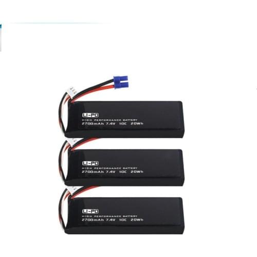 1 / 2 / 3PCS Hubsan H501S H501A H501M H501C RC Quadcopter Spare Parts 7.4V 2700mAh 10C Battery H501S-14