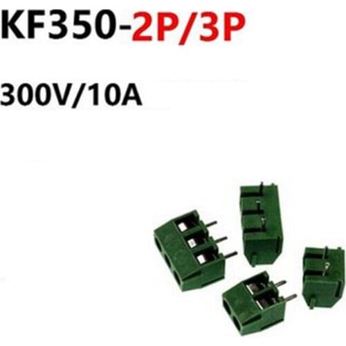 10PCS 3.5MM pitch KF350-2P KF350-3P 300V 10A splice Terminal Screw type