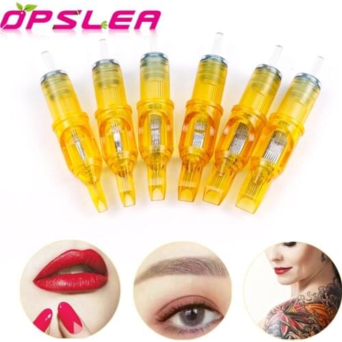 Disposable 10pcs Semi Permanent Makeup Cartridge Tattoo Needle 5M1/7M1/9M1/11M1/13M1 For Professional Tattoo Rotary Machine Pen