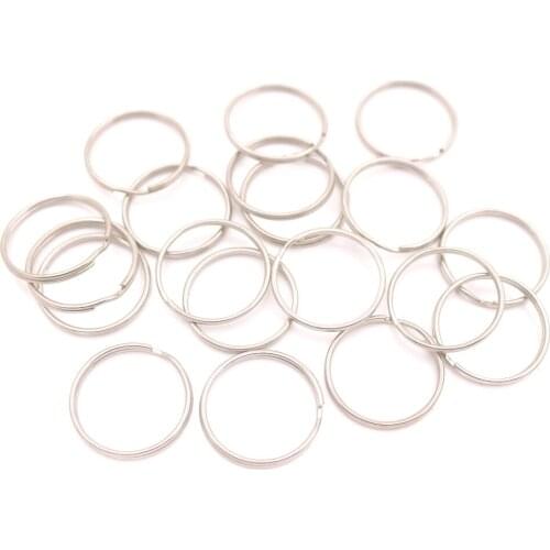 100 pcs 24mm electroplate iron Split Rings Key Chains round rings