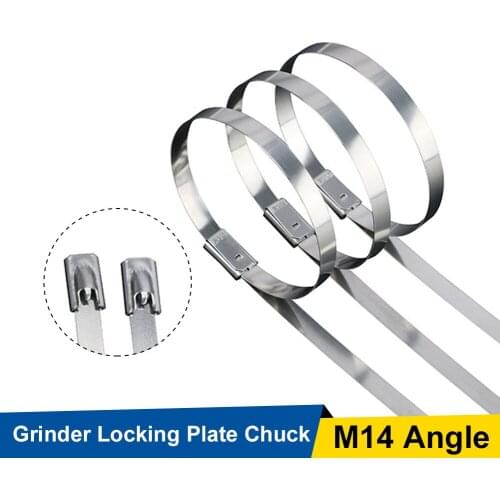 20Pcs Stainless Steel Cable Tie 8mm*250/500mm Self Locking Cable Zip Tie Multi-Purpose Metal Exhaust Wrap Locking Ties Accessory