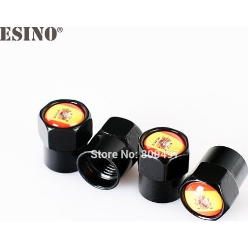 200 x Car Styling Stainless Zinc Alloy Spain National Flag Car Tire Valve Caps Wheel Tires Tyre Stem Air Cap Airtight Covers