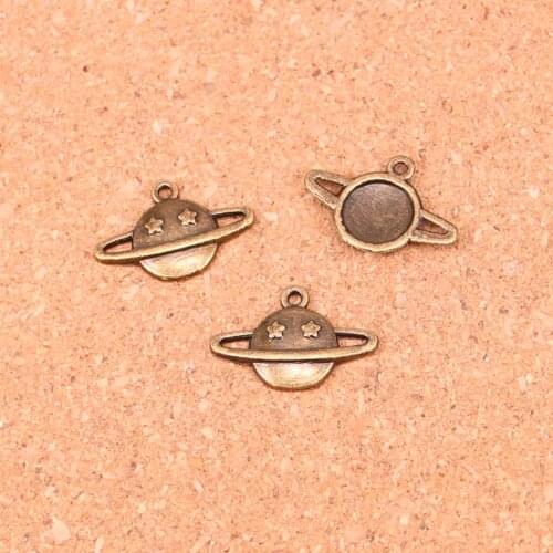 30PCS Antique Bronze Trendy Jewelry planet star Charms Pendant Finding Fine Jewelry making for gift 13*20MM