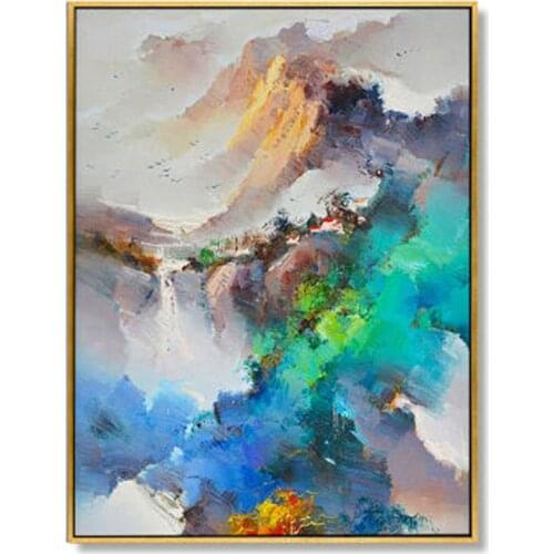 DIY Scenery 5d Diamond Embroidery Mountain Art Graffiti Mosaic Diamond Painting Cross Stitch Abstract Living Room Mural