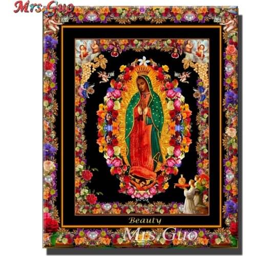 DIY Diamond Embroidery Our Lady of Guadalupe Diy Diamond Painting 5D Guadalupe Lady Religion Portrait New Arrival Home Decor
