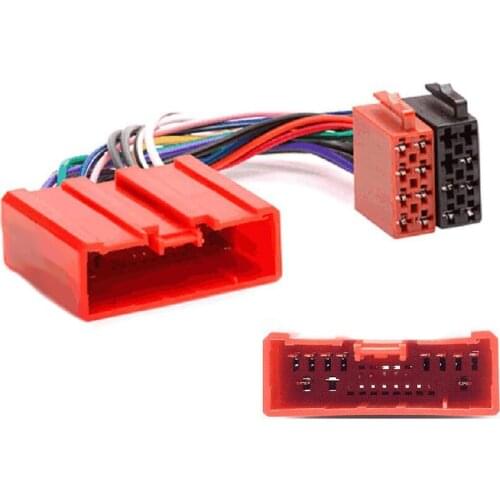 Biurlink Radio Stereo ISO Wiring Harness Adapter Red Port for Mazda