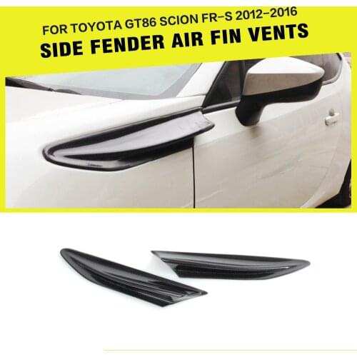Carbon Fiber Car Side Fender Trims Auto Side Vents Air Intake for Toyota GT86 Scion FR-S 2012 - 2016