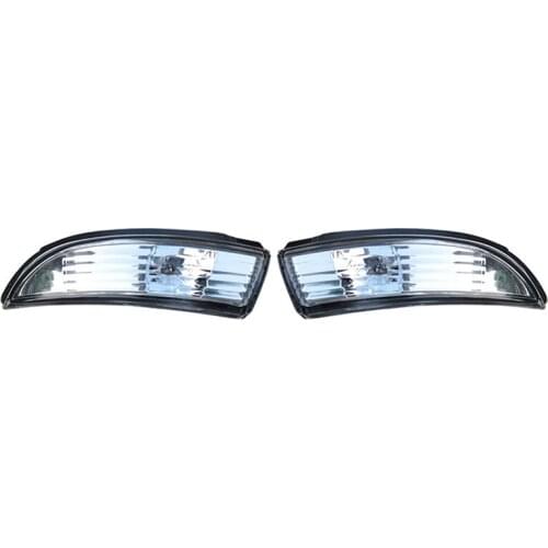 Pair Side Rear View Mirror Turn Signal Light No Bulb Housing Cover for Ford Fiesta FIESTA MK8 08-14