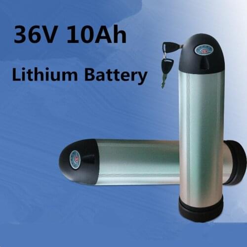 Water bottle type 36v 10ah ebike battery pack rechargeable lithium ion battery for E-Bicycle Electronic Tool Motocycle+charger