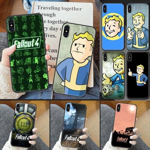 Game Fallout Phone Case Cover Hull For iphone 5 5s se 2 6 6s 7 8 12 mini plus X XS XR 11 PRO MAX black trend cell cover pretty