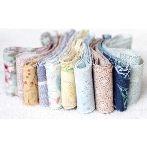 Dailylike Cotton Ribbons Cotton Strips Fabric Ribbon Patchwork Textile for Wrapping Fabric Edges Sewing Fabric DIY Gift Wrapping