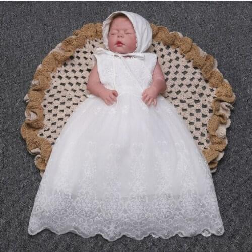 Baby Christening Frocks Designs Newborn Baby Girl Baptism Lace Gown Tutu First Birthday Dress For Infant Kids Party Formal Dress