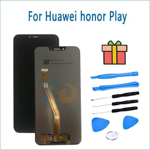 For Huawei Honor Play LCD, montaje de Digitalizador de Panel táctil para COR-L29, con Marco, COR-AL00