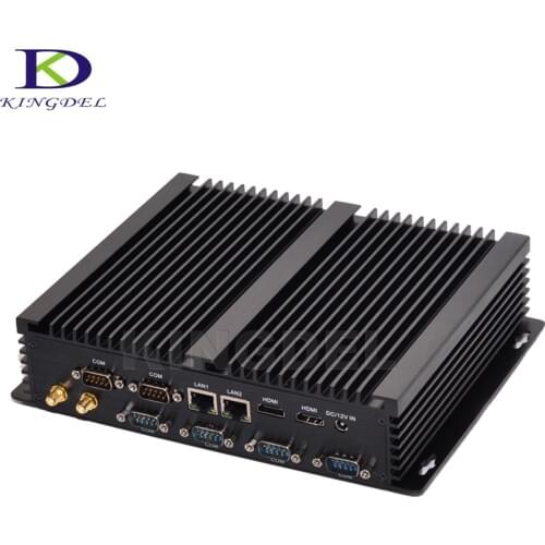 Dual LAN Mini PC Windows 10 Dual Nic Fanless Mini Computer RS232 COM Port Intel Core i3 industrial PC with Linux/Windows