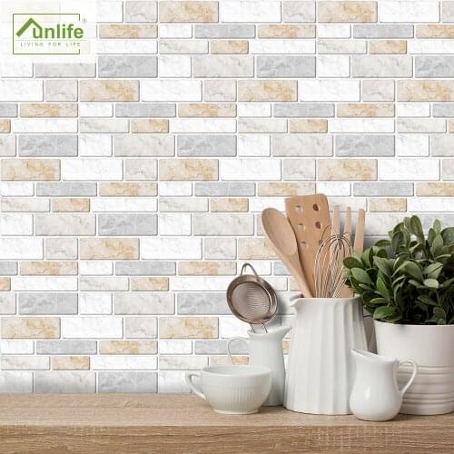Funlife®Warm Marble Sticker Wallpaper Decorative Removable Eco-friendly pvc Bathroom Kitchen Backsplash Floor
