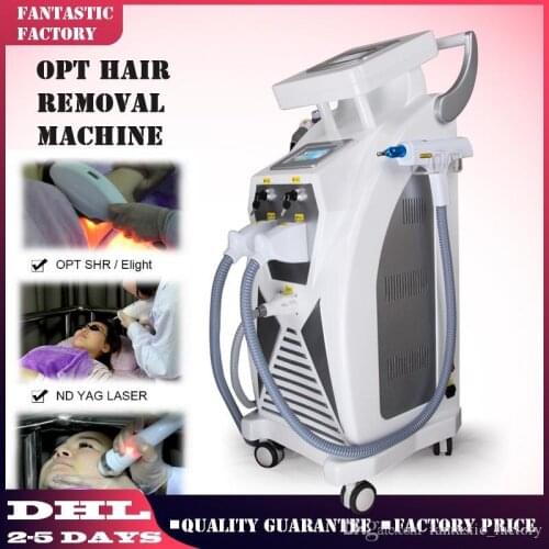 Hot sale Multifunction IPL RF Nd Yag Laser Skin Rejuvenation Elight Hair Removal OPT SHR IPL Beauty Machine with CE