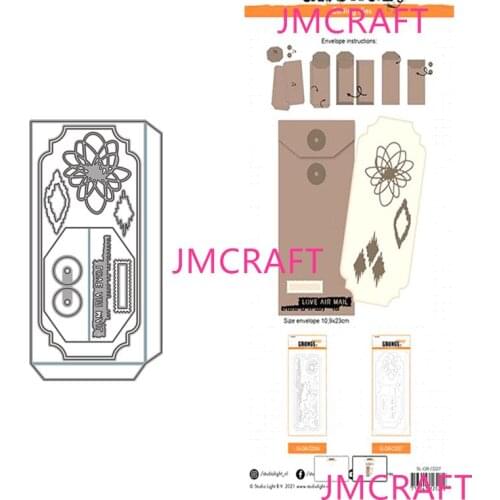 JMCRAFT File Pockets With Different Patterns #1 Metal Cutting Dies DIY Scrapbook Handmade Paper Craft Metal Steel Template Dies