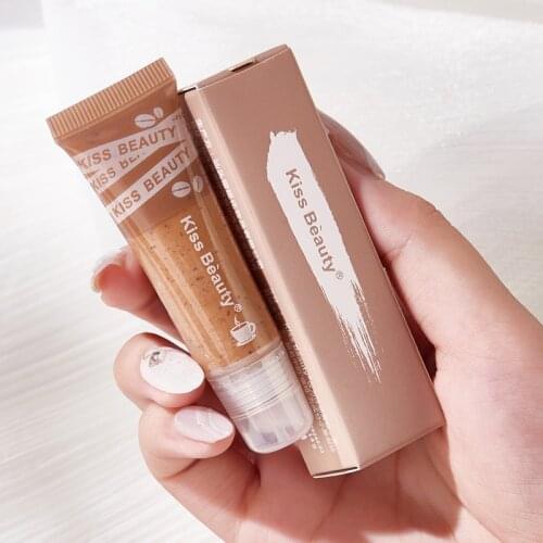 Coffee Moisturizing Lips Scrub Lip Balm Gentle Exfoliating Fading Wrinkles Lips Repair Care Hydrating Lipstick Brown Lipgloss