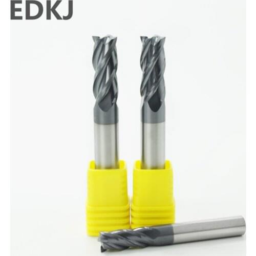 1pcs 45Degree Tungsten Carbide Nano-coated TiAIN End Mill Milling Cutter For Alloy Steel Stainless Steel Iron Copper